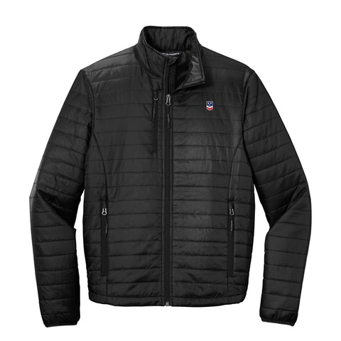 Men's Jet Black Packable Puffy Jacket