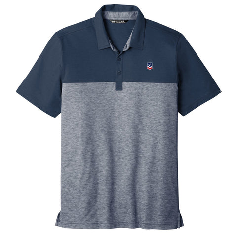 Navy TravisMathew Oceanside Blocked Polo