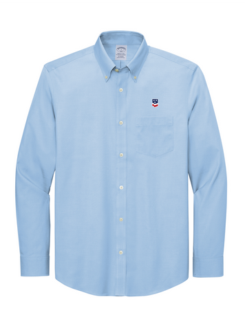 Brooks Brothers® Newport Blue Wrinkle-Free Stretch Pinpoint Shirt