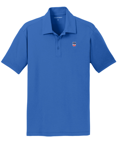 Men's Strong Blue Port Authority® Flag Logo Performance Polo