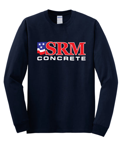 Navy Heavy Cotton™ 100% Cotton Long Sleeve T-Shirt