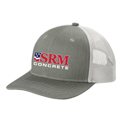 Grey/White Youth Mesh Back Cap