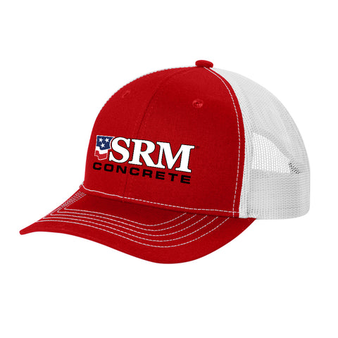 Red/White Youth Mesh Back Cap