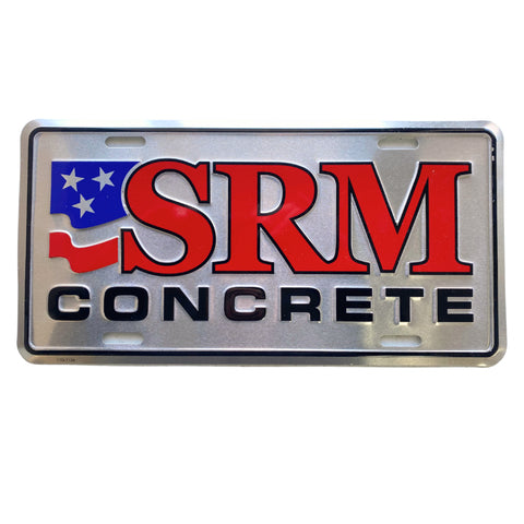 SRM Concrete License Plate