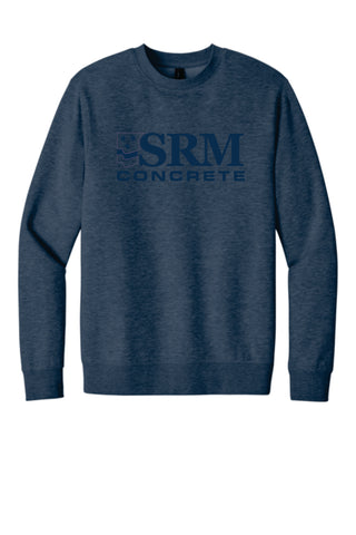 Heathered Navy Tone-On-Tone Crewneck Sweatshirt