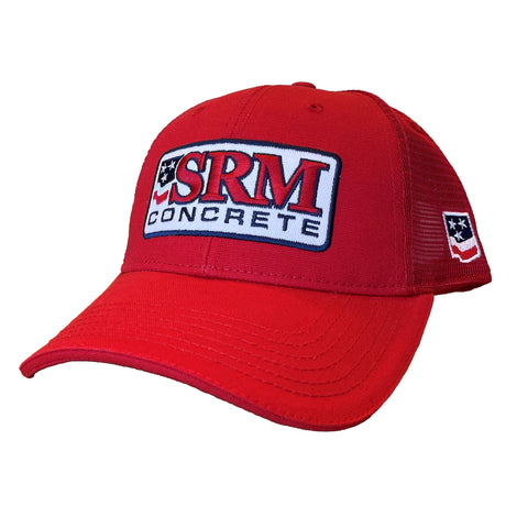 Red Mesh Back Patch Cap