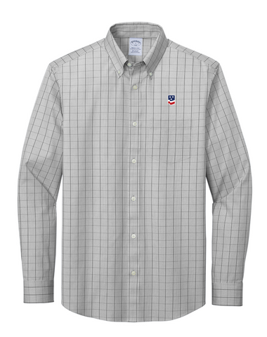 Brooks Brothers® Shadow Grey Wrinkle-Free Stretch Patterned Shirt