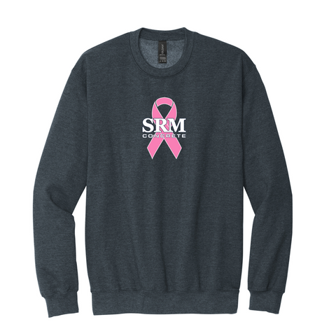 Dark Heather Breast Cancer Awareness Crewneck Sweatshirt