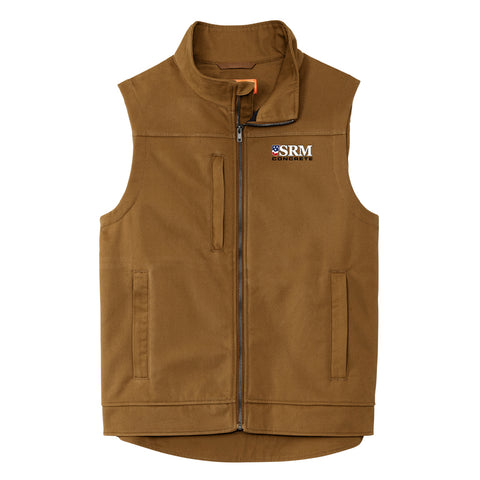 Brown CornerStone® Duck Bonded Soft Shell Vest