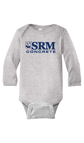 Heather Grey SRM Rabbit Skins™ Infant Short Sleeve Baby Rib Bodysuit