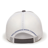 HMC Grey/White Unstructured Mesh Back Cap