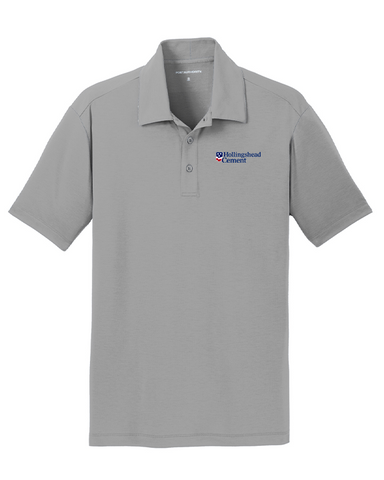 Hollingshead Cement Men's Grey Performance Polo
