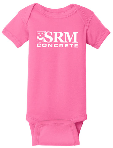 Pink SRM Rabbit Skins™ Infant Short Sleeve Baby Rib Bodysuit